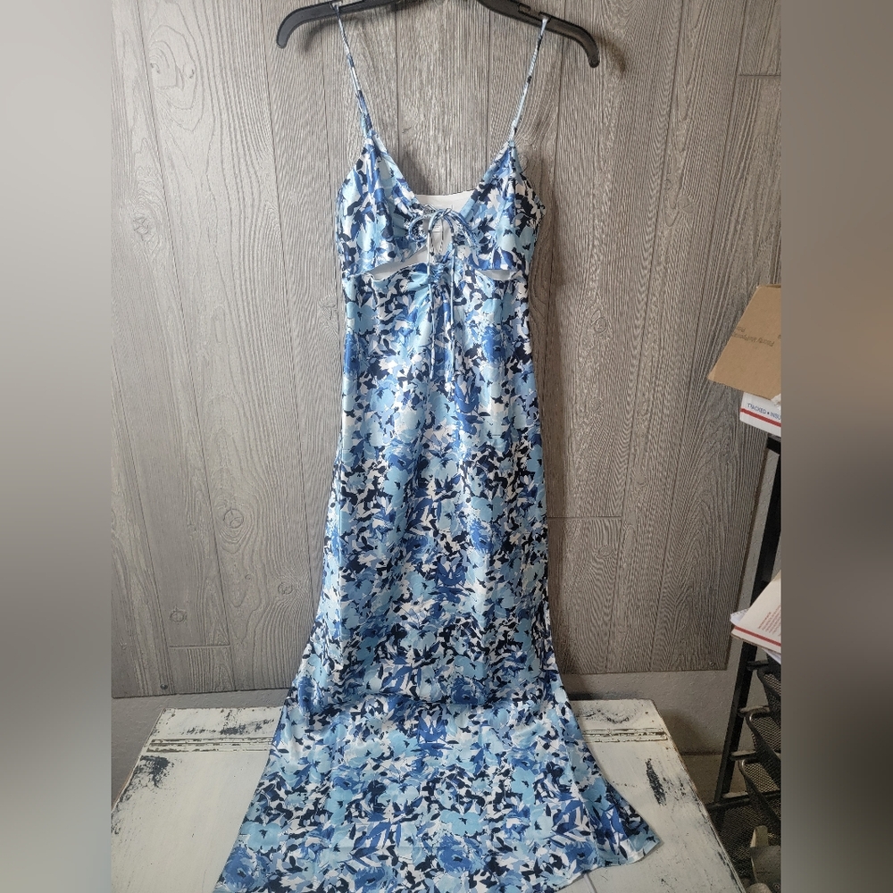 NWT The Drop Floral Blue Maxi Dress super cute,not my style!  True to size